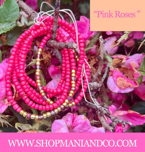 Pink Roses 🌺 Waist Beads