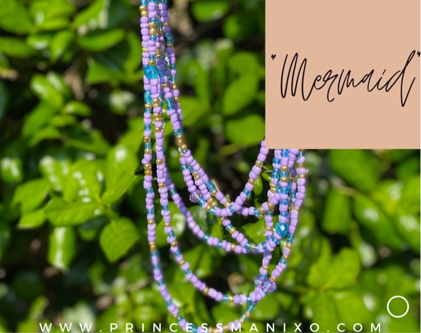 “Mermaid 💜💙” Waist Beads